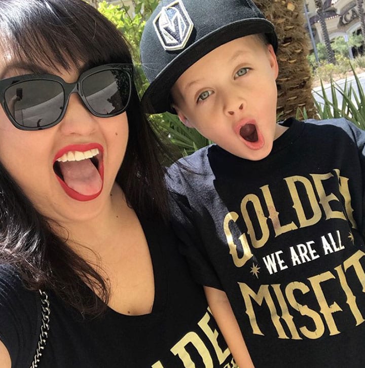 Janine Marshall (and son)